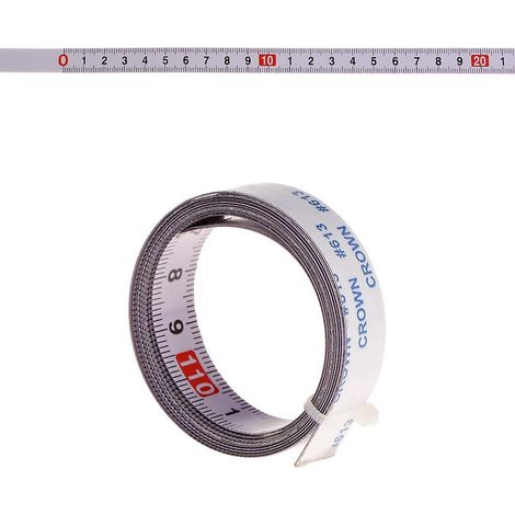 mentin Self Adhesive Tape Measure Left To Right, Right To Left, Mid Both Sides 1m (1m, Left To Right) (1/4)