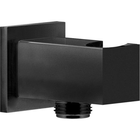 Prise d'eau et support carré métal noir - THEWA AC171NE