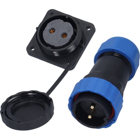Connecteur étanche carré à 4 trous IP68, prise d'alimentation aéronautique 380 V 45 A pour câble, broche SP282
