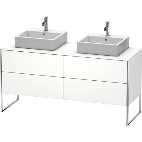 Meuble sous-vasque XSQUARE 778x1600x548mm pour 2 bassin blanc mat