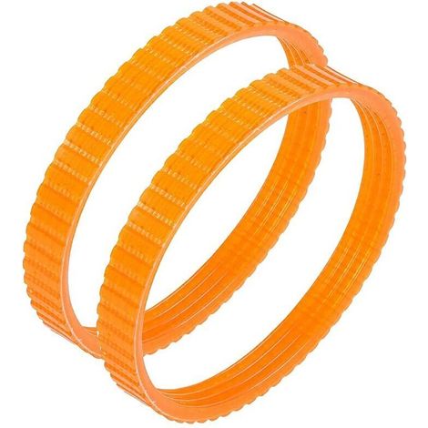1900B Courroie de raboteuse électrique dentée de rechange, 9,6 mm de largeur, orange, lot de 2