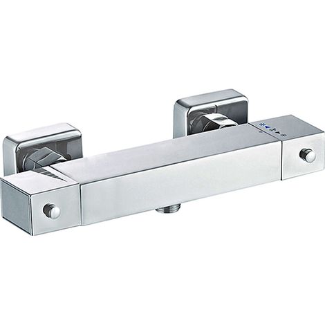 Edouard Rousseau – Mitigeur Thermostatique Douche NOTUS Chromé – Cartouche Thermostatique – Anti-Brûlure – Corps Froid – Entraxe 150 mm (1/3)