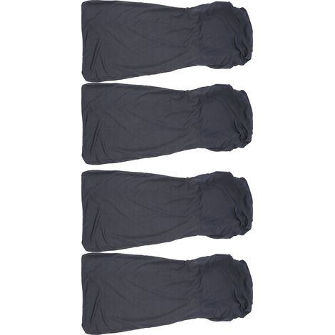 Ensemble de 4 housses de chaises de salle à manger, douces, confortables, résistantes, faciles à nettoyer, antidérapantes, de couleur unie, pour la maison, l'hôtel et le restaurant. (1/5)