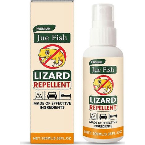 Spray répulsif anti-lézards pour l'extérieur et la maison - Répulsif contre les geckos, les scinques et autres reptiles - Spray répulsif anti-geckos pour éloigner les lézards des terrasses, jardins et (1/4)
