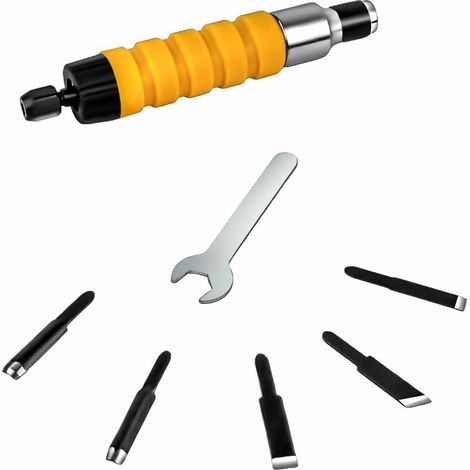 royaluxe -ux à bois électriques pour menuisiers et sculptsCouteau à sculpter accessoirement 5 lames et 1 clé (lect nécessaire, non inclus) (1/4)