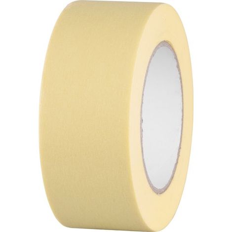 Band Strend Pro, 50 mm, L-50 m, 80°C, Malerband, Abdeckband, klebend, gelb