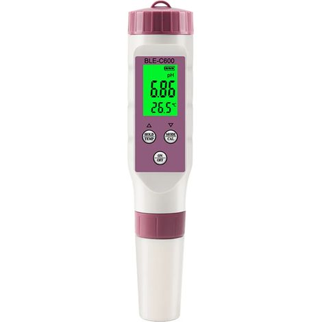 Das 7-in-1-pH-Meter misst pH-Wert, TDS, EC, ORP, SG, Salzgehalt und Temperatur von Trinkwasser, Aquarien und Schwimmbädern mit hoher Präzision. (1/5)