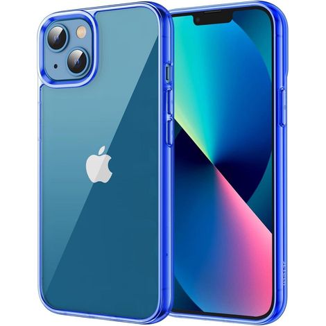 Handyhülle iPhone 13 Transparent Stoßfest AntiKratzt Blau (1/5)