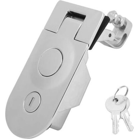 Verrouillage par compression de la boîte à outils, Loquet à Compression avec Serrure en Alliage de Zinc à 2 Clés Verrou de sécurité pour Cam-cars, Yachts, Coffres, Poubelles, Portes D'e (1/5)