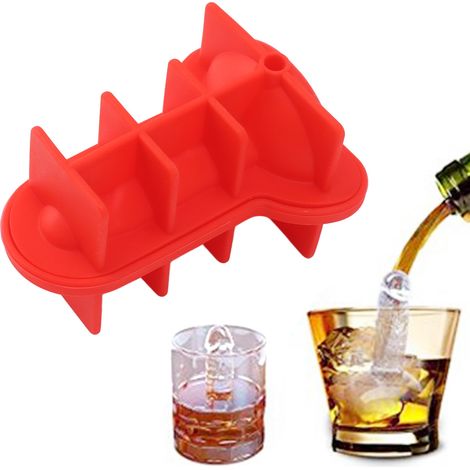 Kreative Eiswürfelform, lebensmittelechtes Silikon, schnell gefrierende Eiswürfel für den Sommer, Werbeparodie, Whisky der zweiten Generation, Eiswürfelbereiter für Zuhause. (1/5)