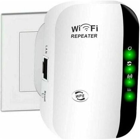 BUNTHAUS Amplificateur WiFi, amplificateur Internet sans fil domestique 2,4 G, répéteur de portée Wi-Fi super amélioré 300 Mbps (1/4)