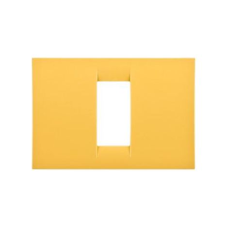 PLAQUE 1 POS.JAUNE MAIS SYSTEM VIRNA GEWISS GW22181