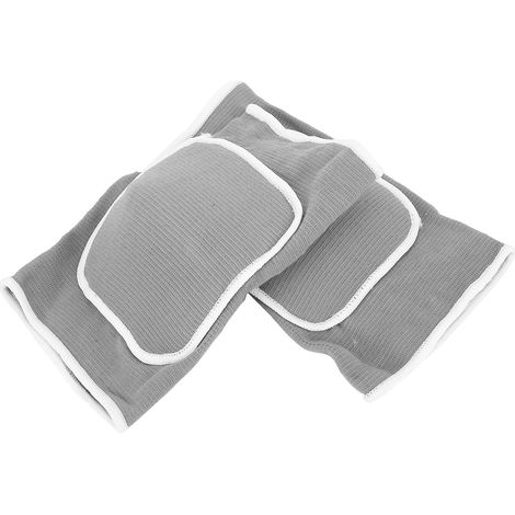 2 pièces Genouillères de Protection Épaisses pour Yoga Danse Gymnastique, Couleur Gris (1/5)
