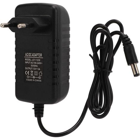 Alimentation 12V 3A Universelle pour Écran/Moniteur, Adaptateur Secteur EU 100‑240V (1/5)