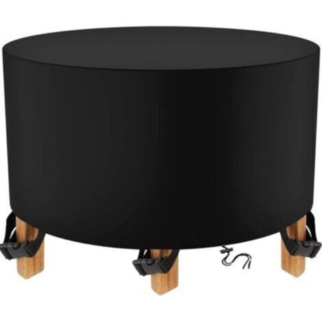 Housse Salon de Jardin Ronde 200 x 94cm noir Housse Table Jardin Housse de Protection Bâche Imperméable pour Meubles Jardin et Hivernage Housse salon de jardin (1/5)