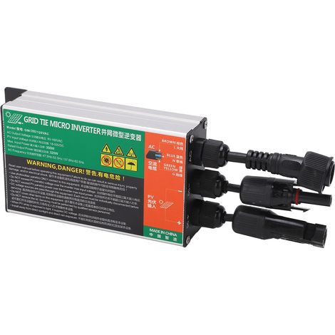 Micro-onduleur solaire GMI PV, protection IP55, sûr et efficace, raccordé au réseau, pour petits systèmes solaires AC 110 V 350 W (1/5)