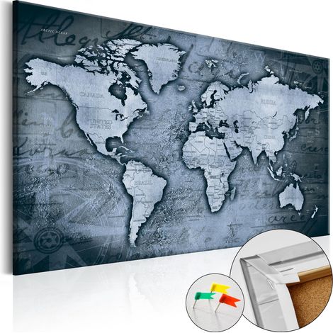 Quadri di sughero - Sapphire World [Cork Map] - 60x40 (1/4)