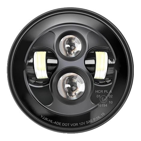 Faro LED, luz de carretera, luz de cruce, resistente al agua IP68, 1 unidad, 7 pulgadas, E9 (1/2)