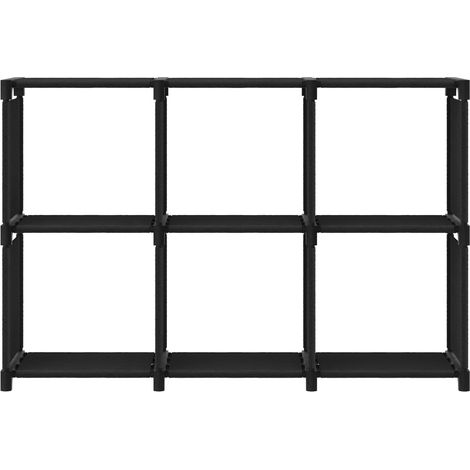 Maison Exclusive - Würfel-Regal 6 Fächer Schwarz 103x30x72,5 cm S