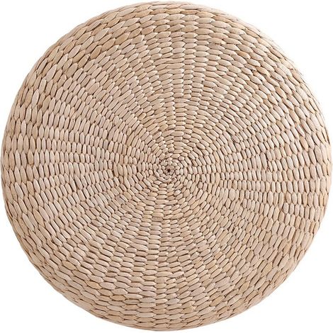 Rundes Tatami-Kissen 40 cm, Bodenkissen aus Naturstroh, weiche Yoga-Meditationsmatte, Bodenkissen (1/5)