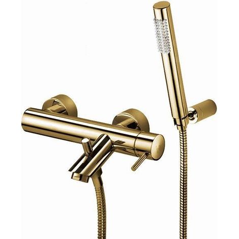 Paffoni Light Exclusive Edition - Robinet de baignoire avec accessoires, or LIG023HG (1/2)