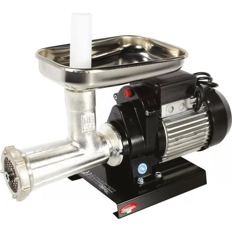 Picadora de carne n22 600w acero inoxidable/negro - 9500 N - Reber -