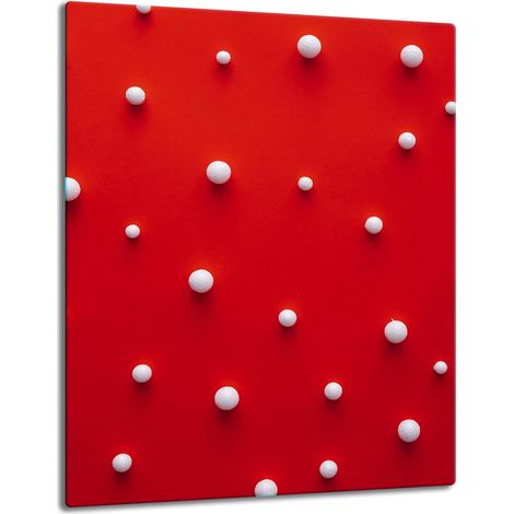 Piano del tavolo in vetro 40x52 rosso (1/5)