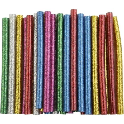 30 bâtons de colle chaude pailletés 7x100mm (1/5)