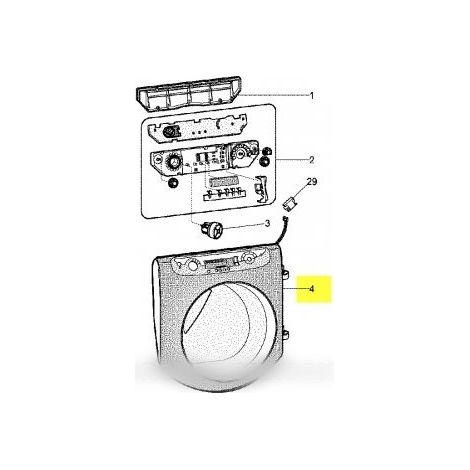 Hublot für die Hotpoint -Waschmaschine - Ariston C00276084