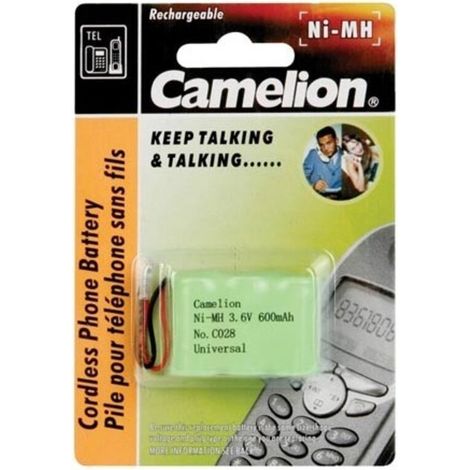Accu Nimh - 3.6 V - 600 mAh - Pour Telephone Sans Fil - Universelle - 1 Piece (1/2)