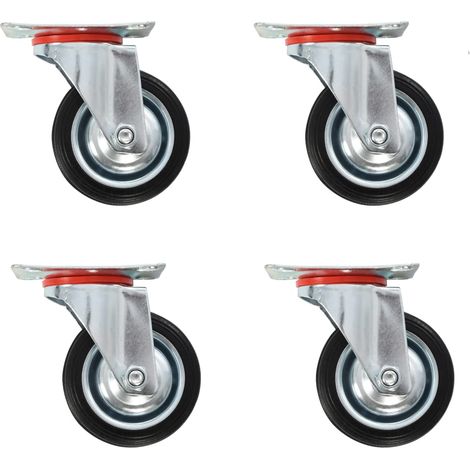 Ruedas giratorias 4 unidades 75 mm vidaXL