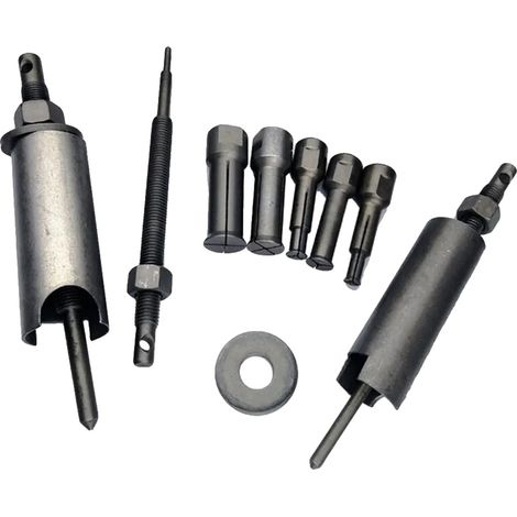 Extractor de rodamientos, diseño compacto, compatibilidad versátil, color negro. (1/2)