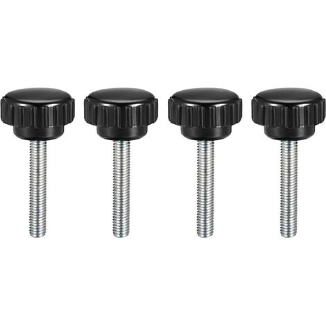 4 Stk.Gerändelt Klemme Knopf Griff Daumen Schraube am Typ M5x30mm Außengewinde de (1/5)