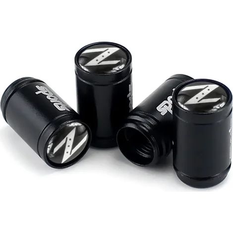 (Noir) Bouchon de valve de pneu décoratif, style cache-roue, compatible avec les modèles Z Logo Sentra, Altima, Teana, Titan, Juke, Note, J10, J11, 350z et Versa (1/5)
