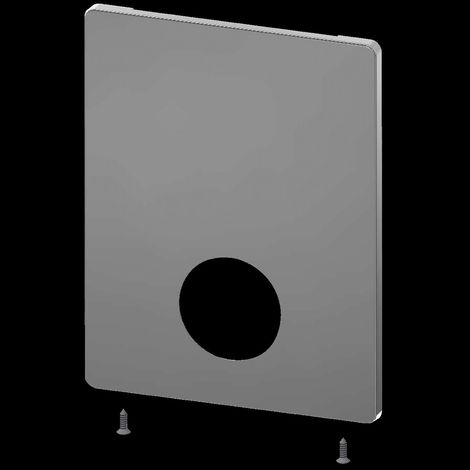 Plaque de recouvrement en acier inoxydable KWC, F5, 190x245 mm, 2030045475 (1/2)