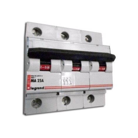 Disjoncteur 3P 25A courbe MA 50ka LEXIC DX-MA LEGRAND 007171 (1/2)