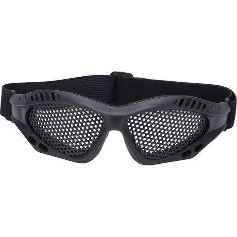 Lunettes de protection anti-impact mesh respirantes pour tir, vélo et activités extérieures - Noir