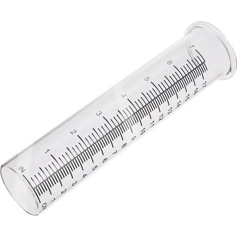 2 Pièces Pluviomètre en Verre Tube De Remplacement avec Échelle À Fond Plat Pluie Jauge Tube à Essai pour Cour Jardin Extérieurs pour La Maison (1/5)