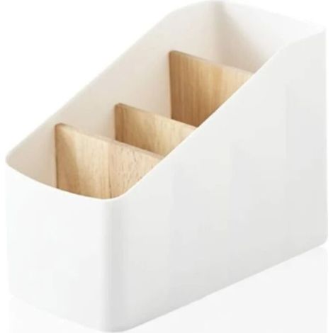 Boîte de rangement multifonctionnelle à télécommande, salon créatif et minimaliste, télécommande de téléphone en bois massif pour la maison (1/2)