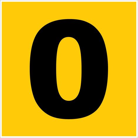 N°0 - 200x200mm - Rigide Jaune - 4220758