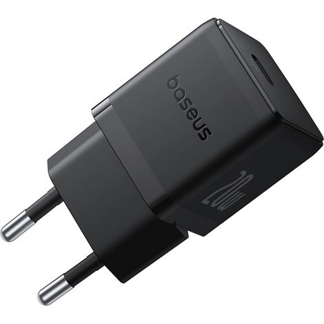 Palm 1C 20W Wandladegerät mit 60W 1m USB-C Kabel – Schwarz (1/5)