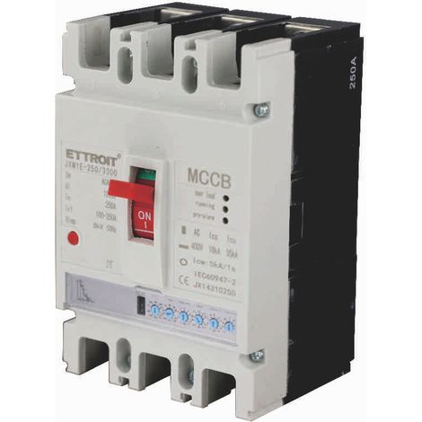 ETTROIT 3P automatischer Kompaktleistungsschalter mit einstellbarem Radius 100–250 A, 35 kA (Modell JX14310250) (1/3)