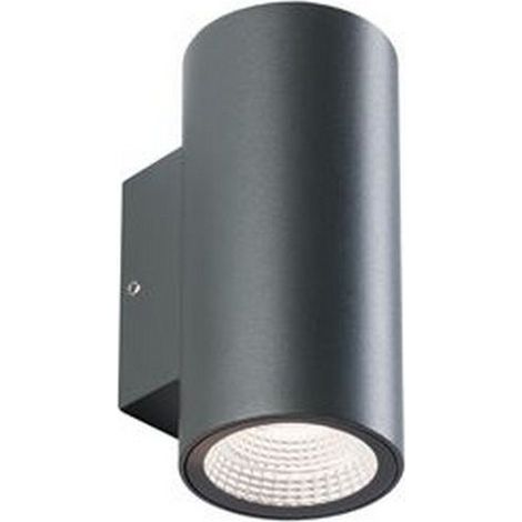Applique Da Esterno Moderna Sino Alluminio E Vetro Grigio Led 3+3W 4000K (1/5)
