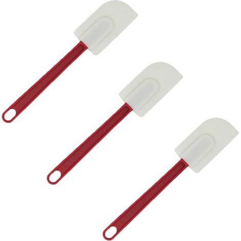 3er Set Silikonspatel 25cm Hitzebeständig Antihaft für Küche & Backen