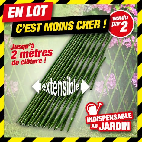 Offre en lot: lot de 2 PALISSADES BAMBOU