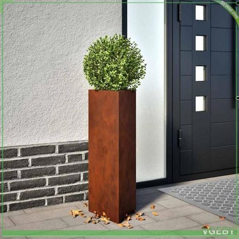 Jardinière - FAFEICY - 824545 - Acier Corten - 30x26x75 cm - Anti-corrosion (1/5)