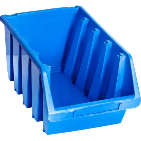 vidaXL Contenitori Impilabili 14 pz Blu in Plastica