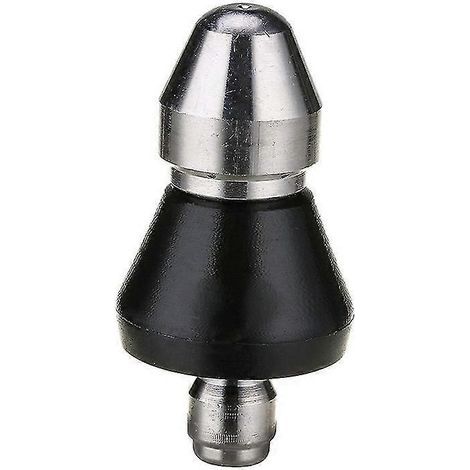 Thread Pressure Washer Jet Connect Drain Nozzle Portable Industrial Sewer Pipe Debris Dust Cleaning Dredging(1pcs, Black)