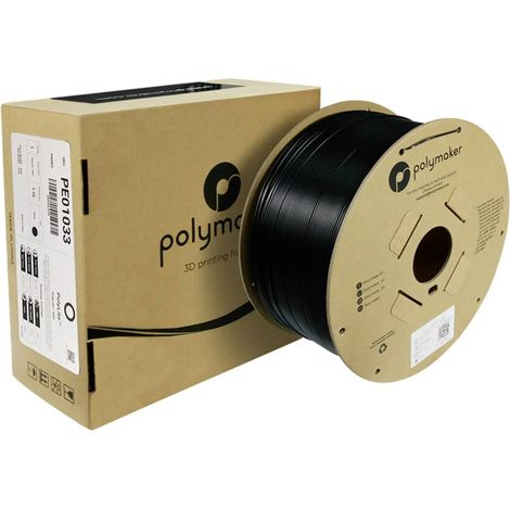 [GEBRAUCHT] B-Ware Polymaker Filament Druckmaterial Poly Lite Abs Druckkunststoff Schwarz 1,75mm 3kg