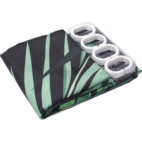 Rideau de Douche Vert Laisse Impression Modèle Moderne VéGéTal Naturel Modèle Polyester Salle de Bain Rideaux ImperméAbles (1/4)